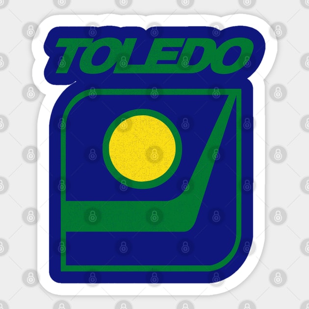 Retro Toledo Goal Diggers Hockey Sticker by LocalZonly